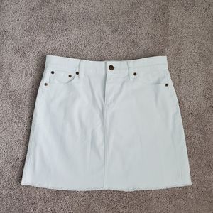 J.Crew Factory White Denim Skirt